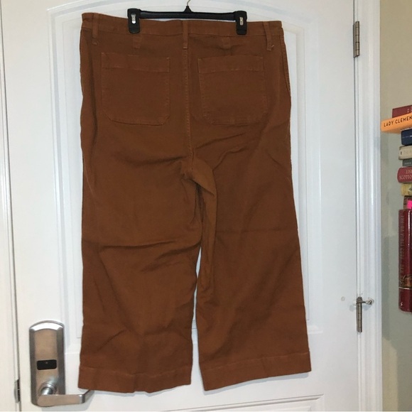 Madewell Burnt Orange Wide Leg Jeans Size 35 - Picture 4 of 11